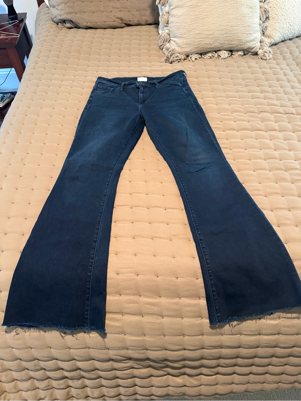 MOTHER Deep Navy Flare Jeans